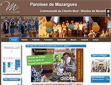 Tablet Screenshot of eglisedemazargues.fr